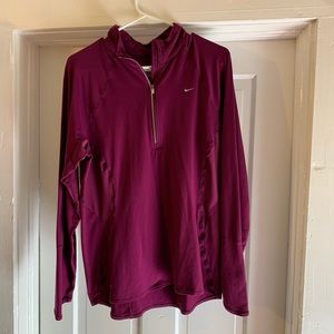 Nike FitDry 1/2 zip top, size XL